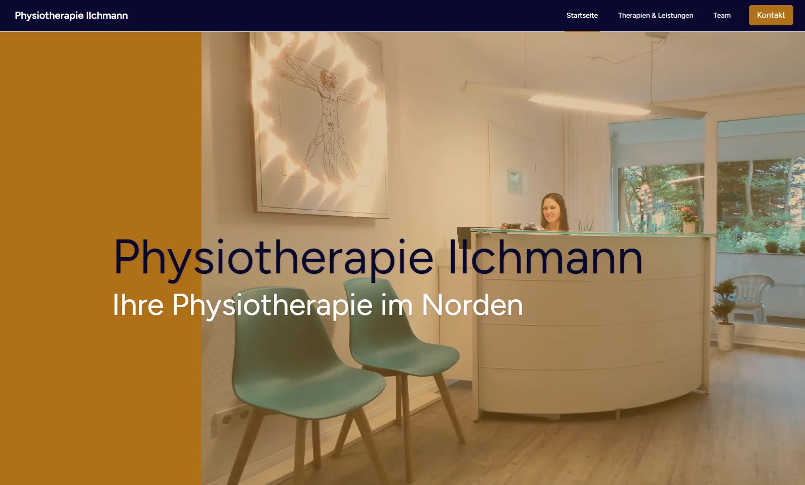 Gespeicherte Website-Ansicht: Physiotherapie Ilchmann